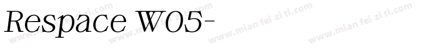 Respace W05字体转换